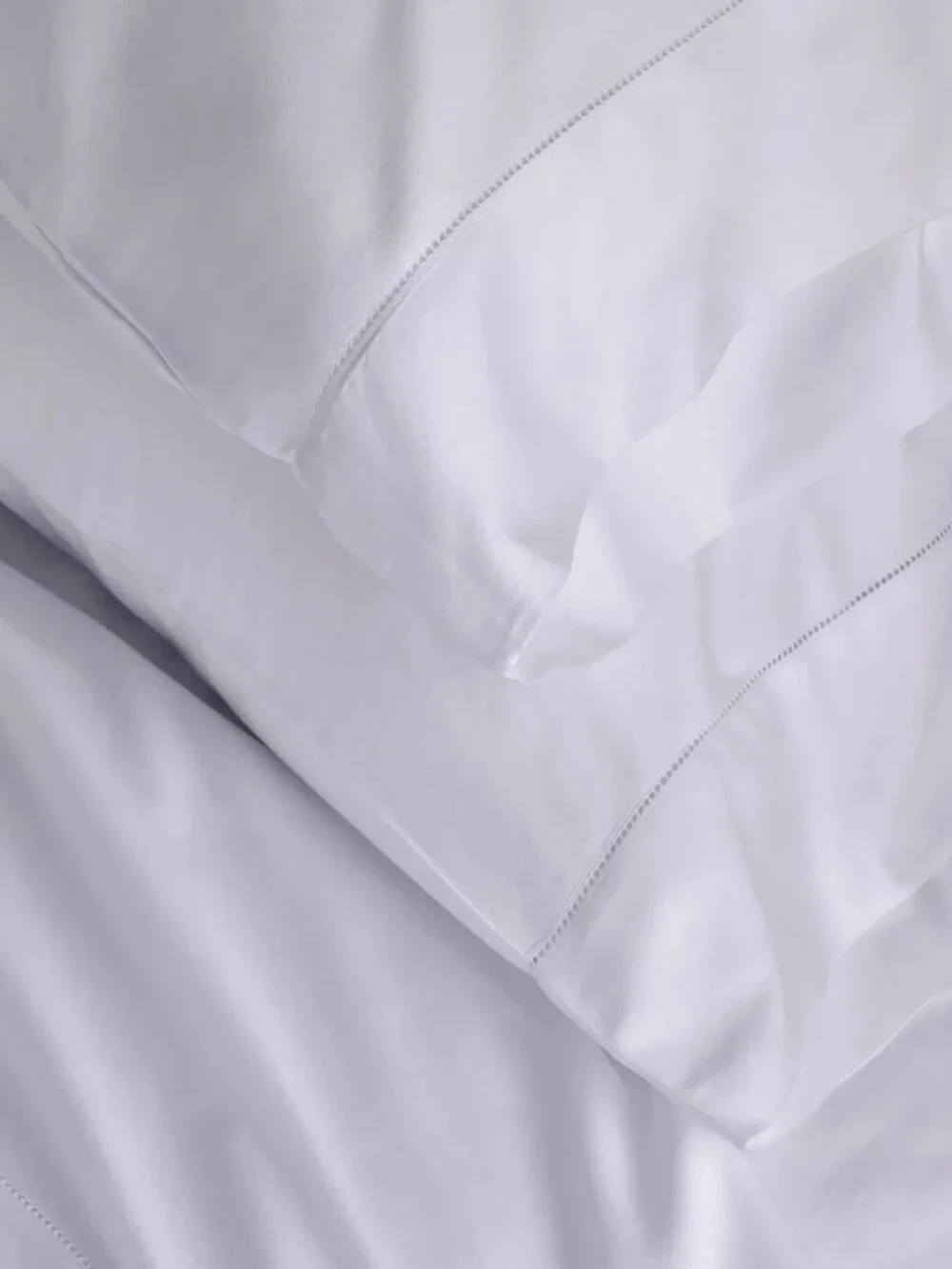 SFERRA Fiona King Flat Sheet White Long Staple Cotton Sateen 114x114 Italy
